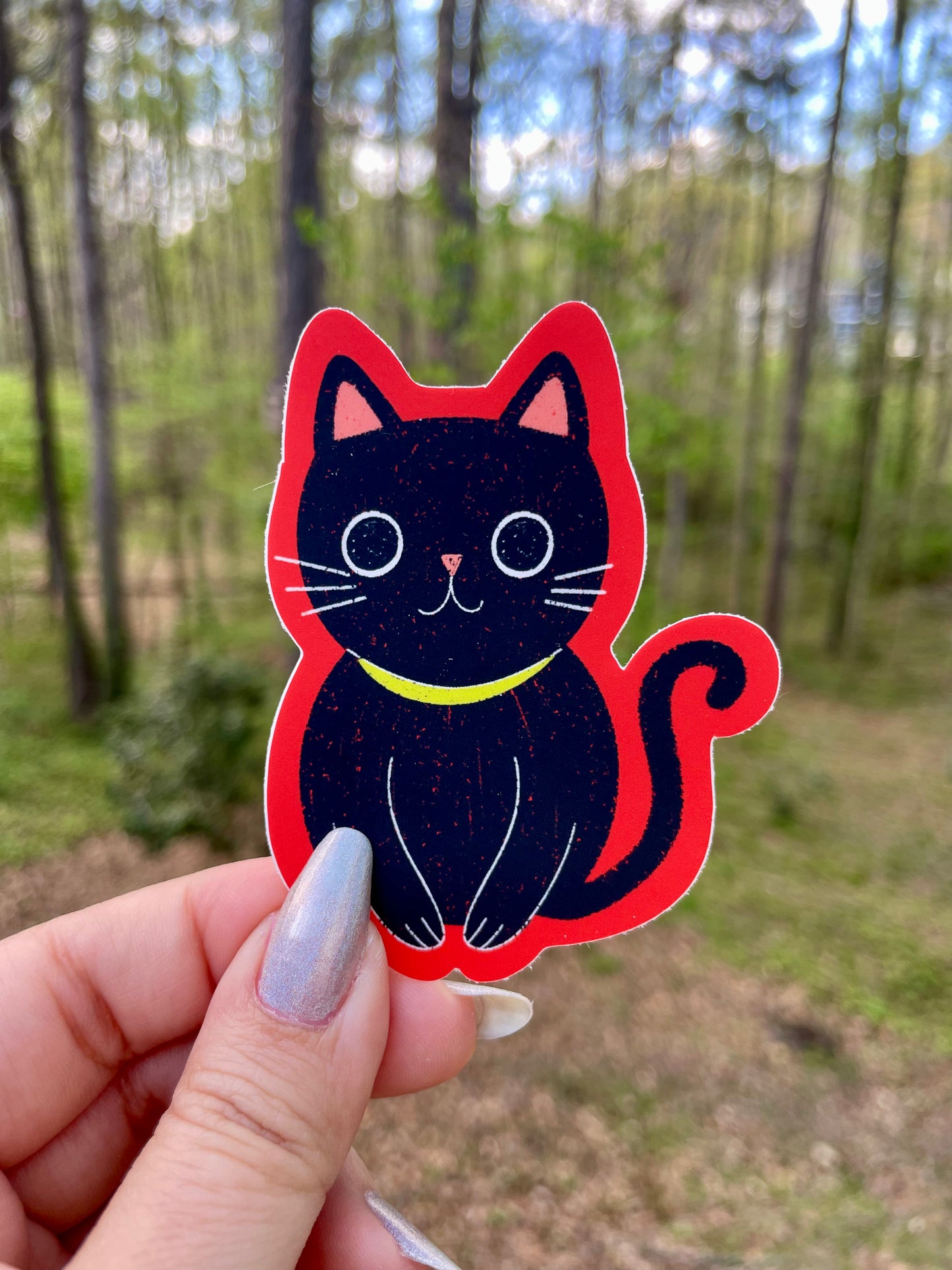 Black Cat - Matte Vinyl Sticker