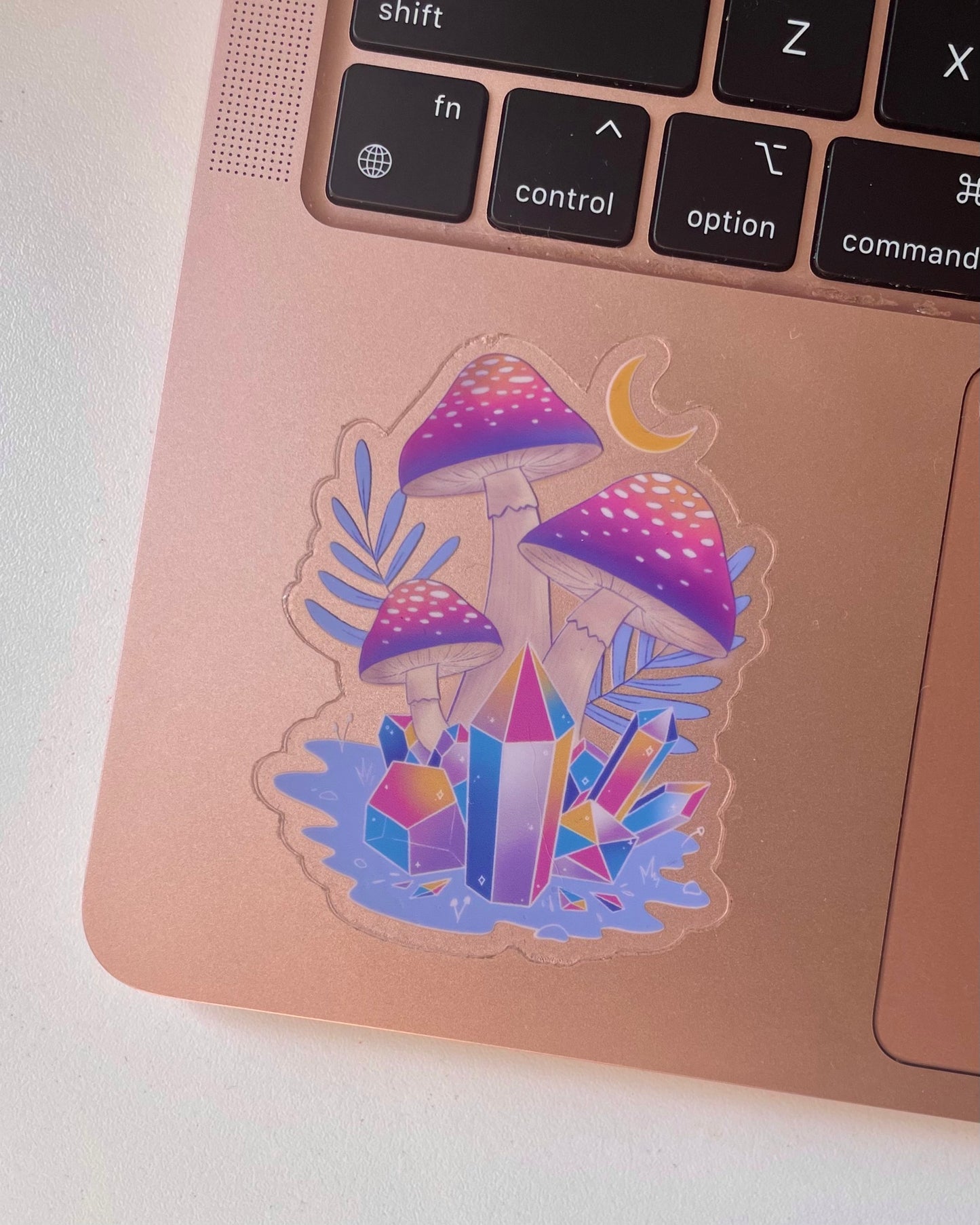 Night Mushrooms - Transparent Vinyl Sticker