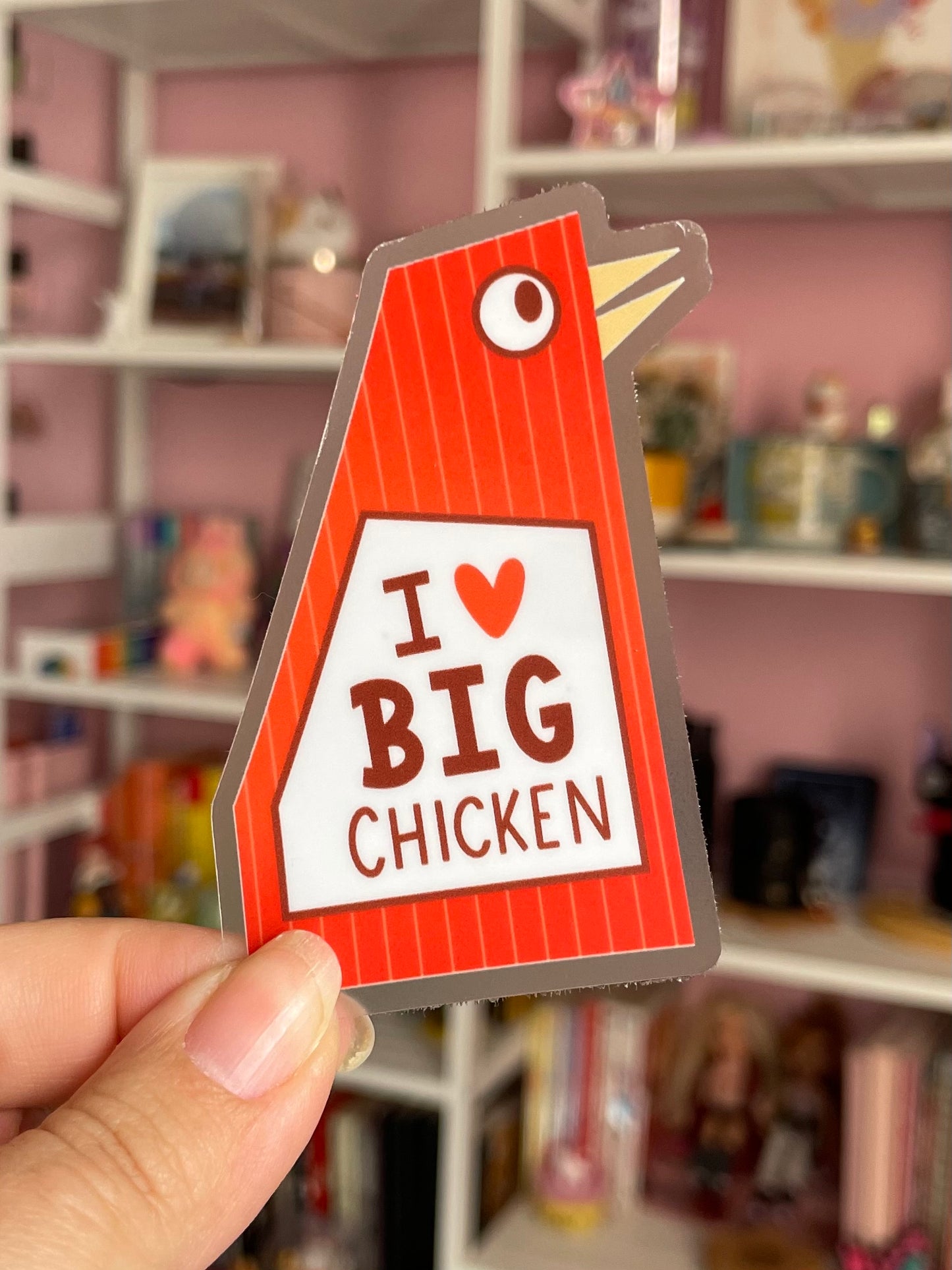 Big Chicken - Transparent Vinyl Sticker