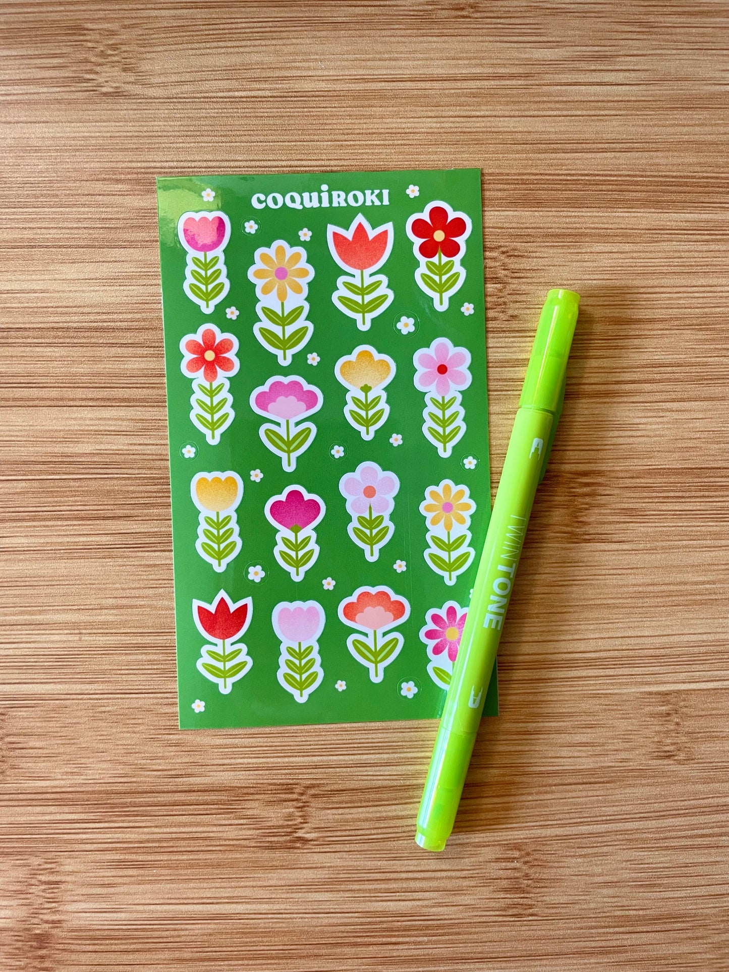 Cute Flowers - Sticker Sheet