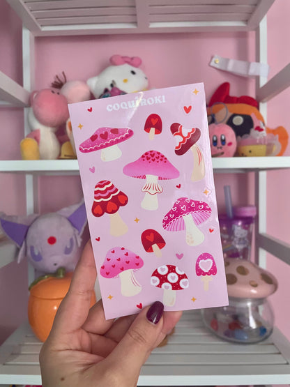 Love Mushrooms - Sticker Sheet