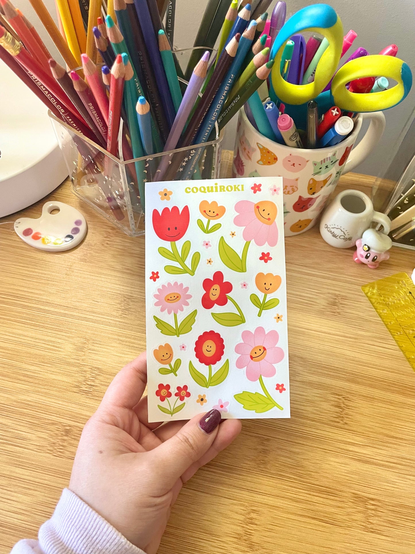 Happy Flowers - Sticker Sheet