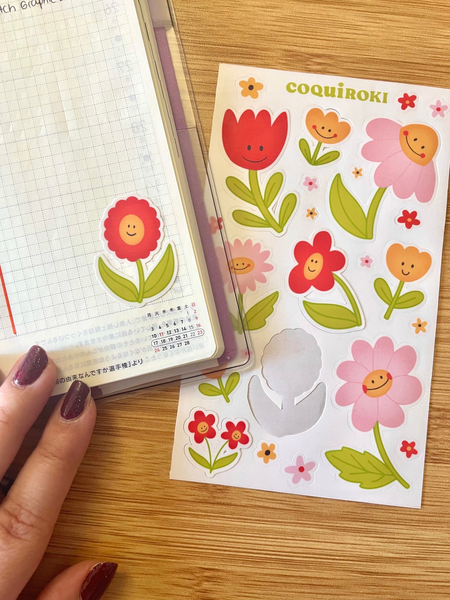 Happy Flowers - Sticker Sheet