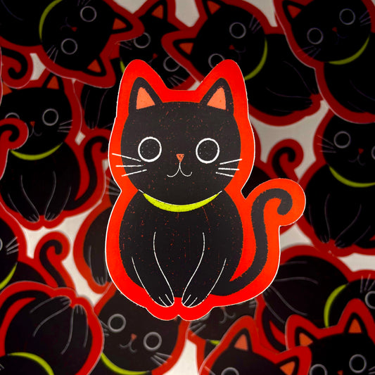 Black Cat - Matte Vinyl Sticker