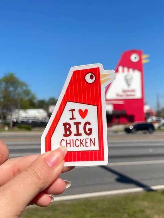 Big Chicken - Transparent Vinyl Sticker