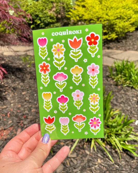 Cute Flowers - Sticker Sheet