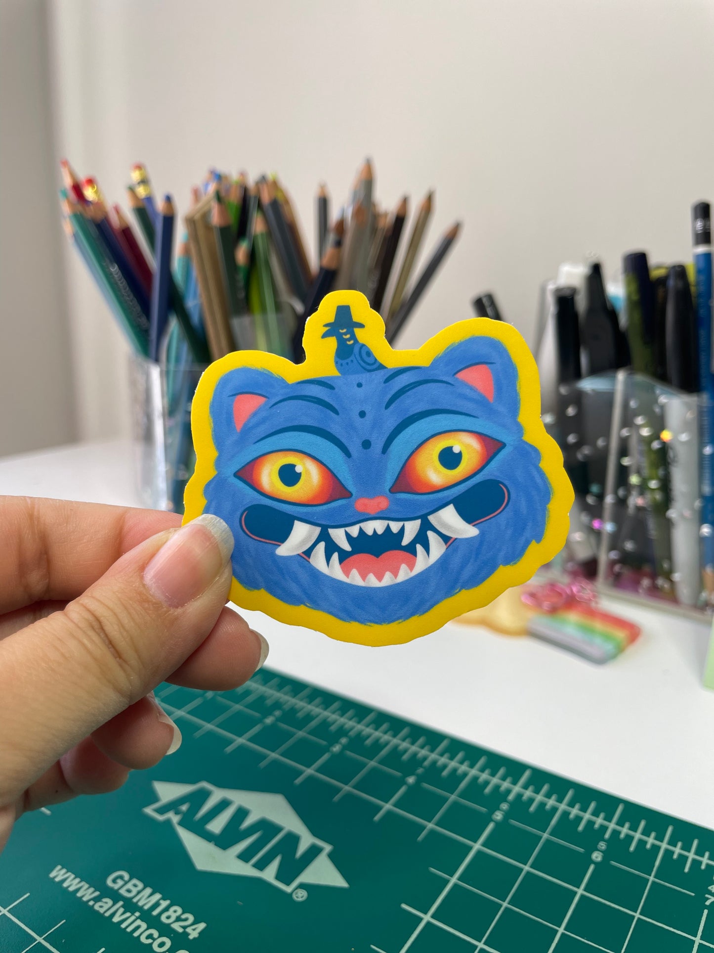 Derpy the Tiger - KPOP Demon Hunters - Matte Sticker
