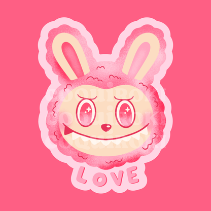 Labubu - Gloss Sticker (Sparkly Eyes)