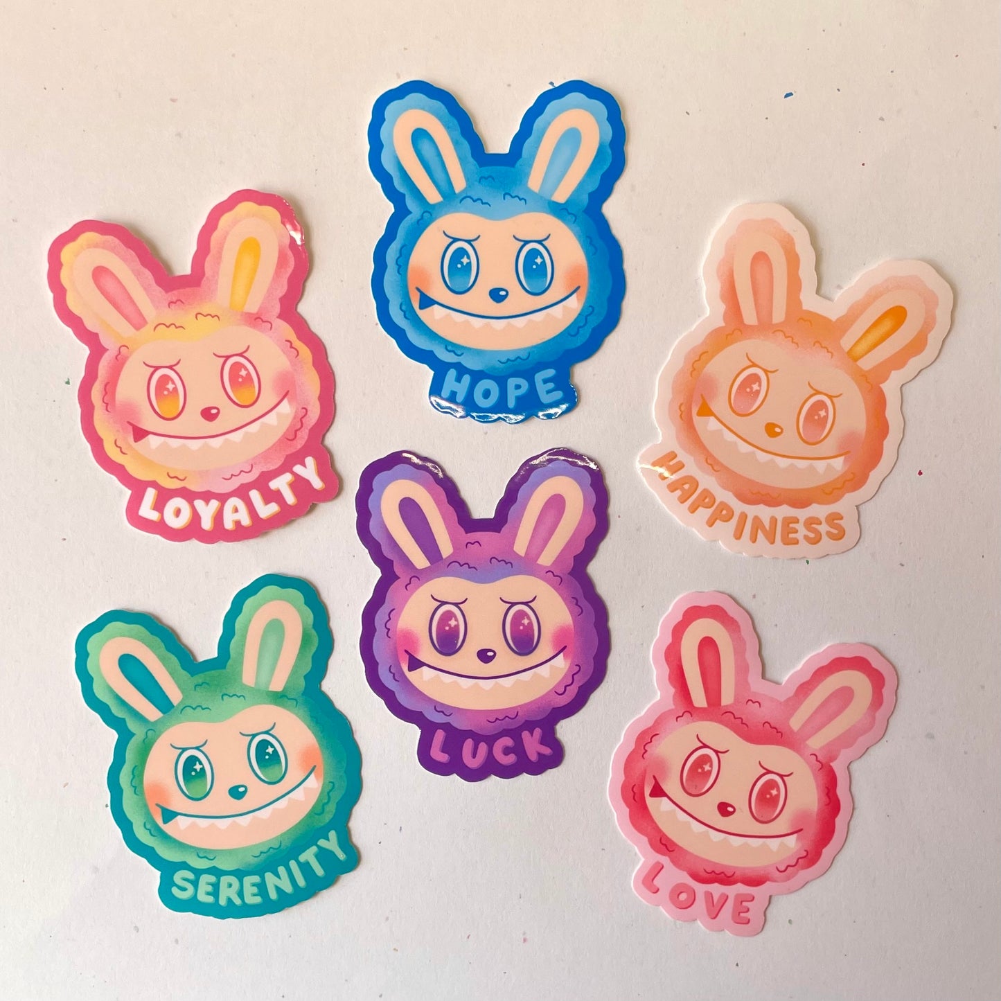 Labubu - Gloss Sticker (Sparkly Eyes)