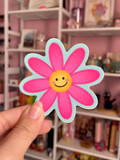 Pink Flower - Matte Vinyl Sticker