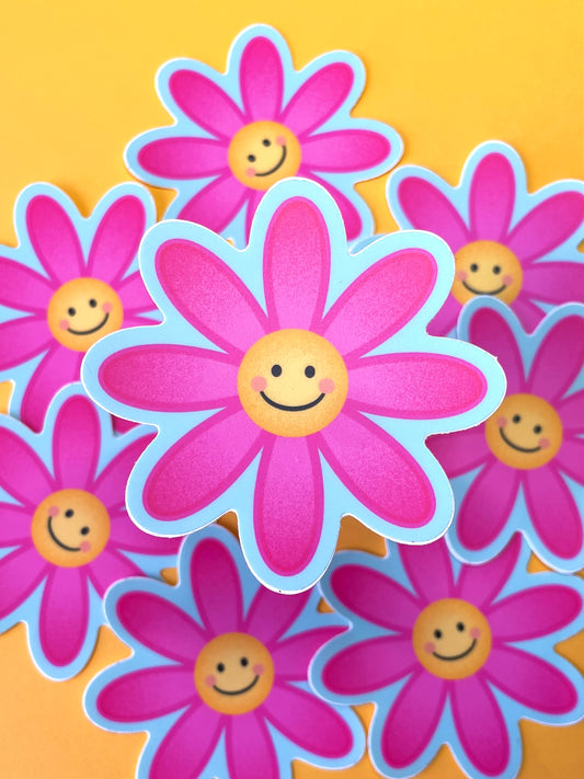 Pink Flower - Matte Vinyl Sticker