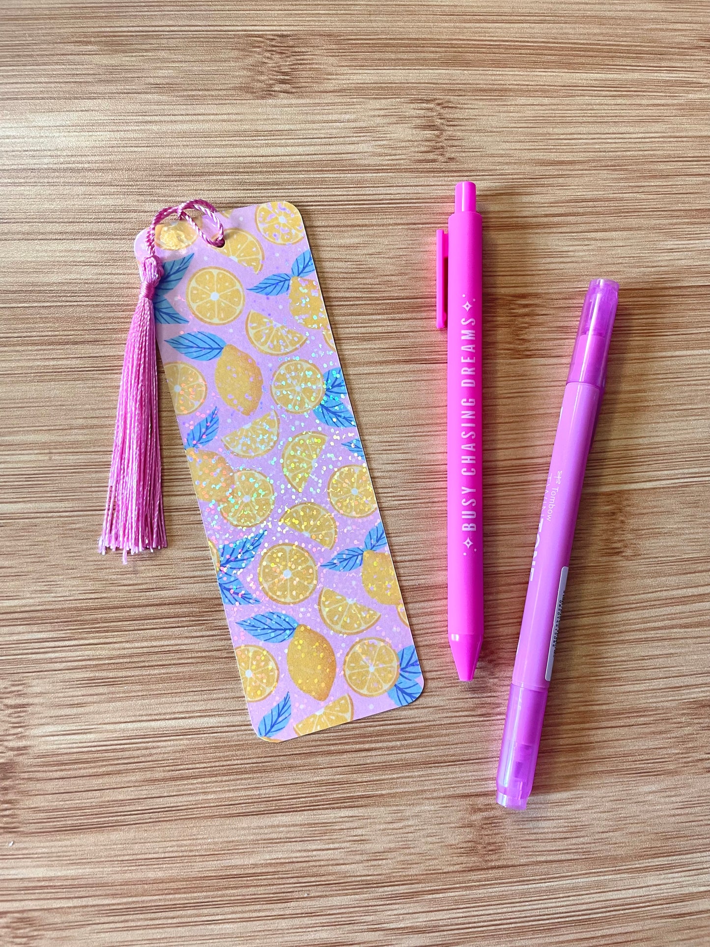 Pink Lemons - Bookmark