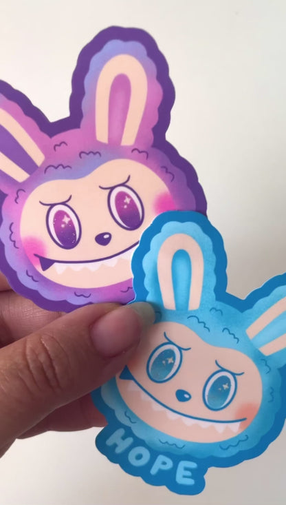 Labubu - Gloss Sticker (Sparkly Eyes)